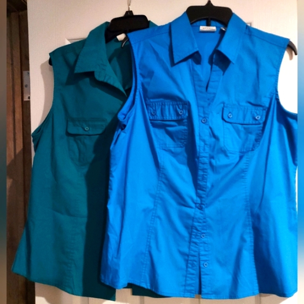 2 womens western style shirts